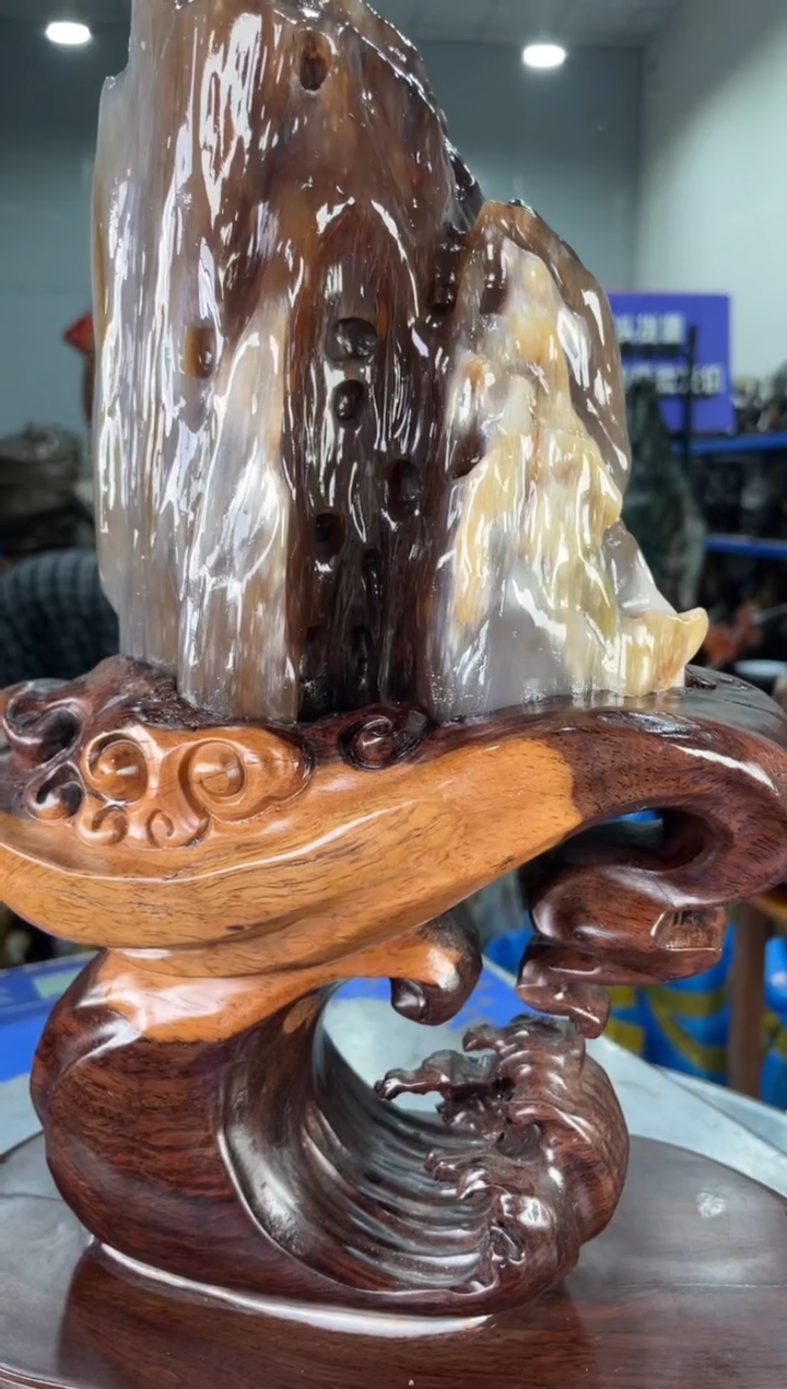 【闪购商品】硅化玉摆件未镶嵌112