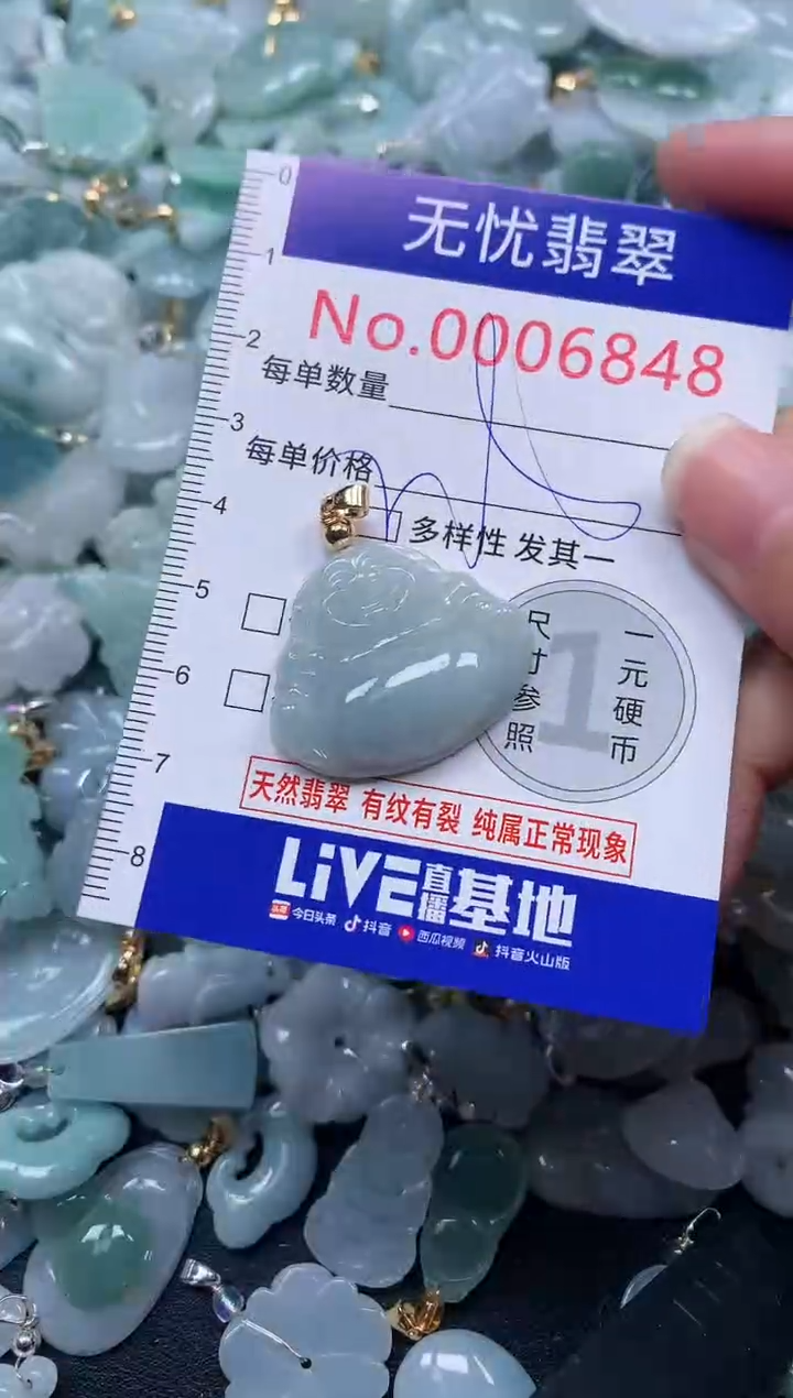 颈饰未镶嵌翡翠6848