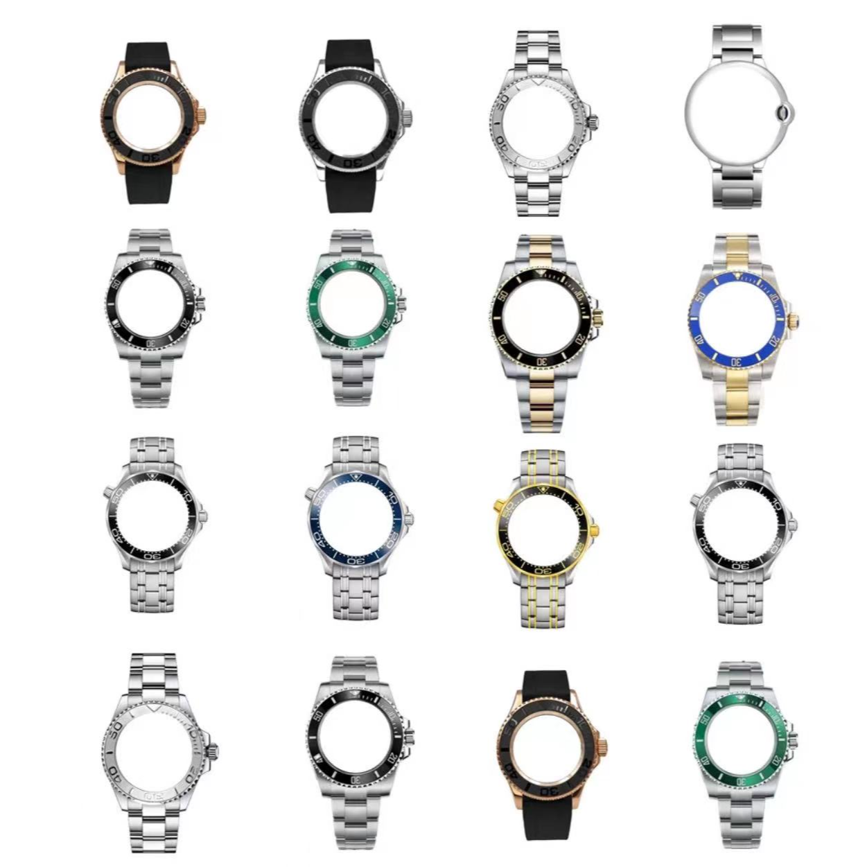 实心精钢904L表壳壳套