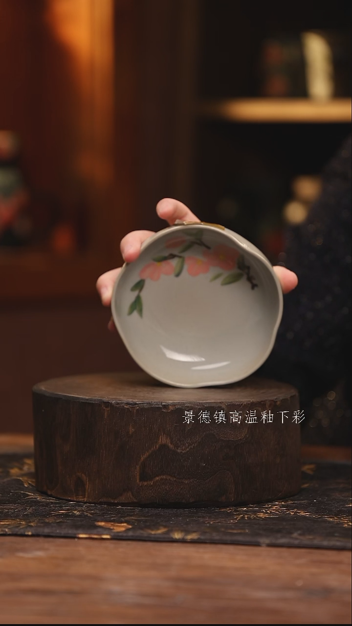 陶瓷景德镇高温釉下手绘陶瓷@L332@