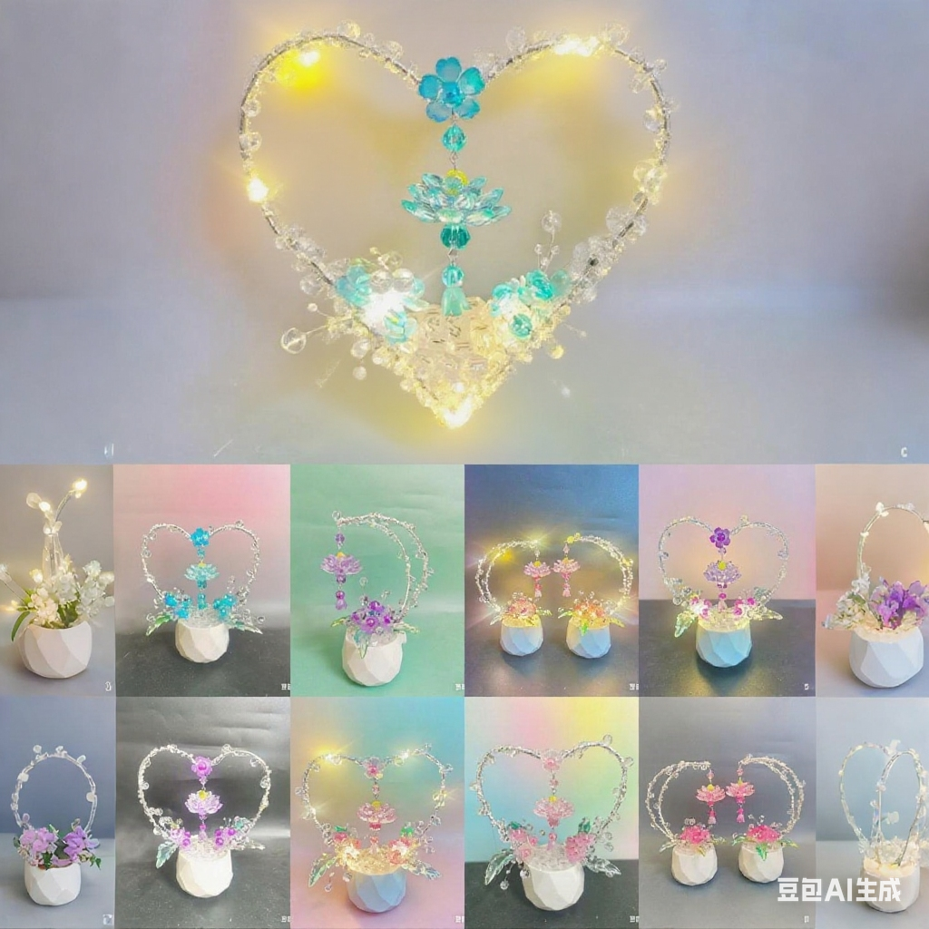 【连达专属】花前月下莲步步莲心小盆栽材料包（非成品）