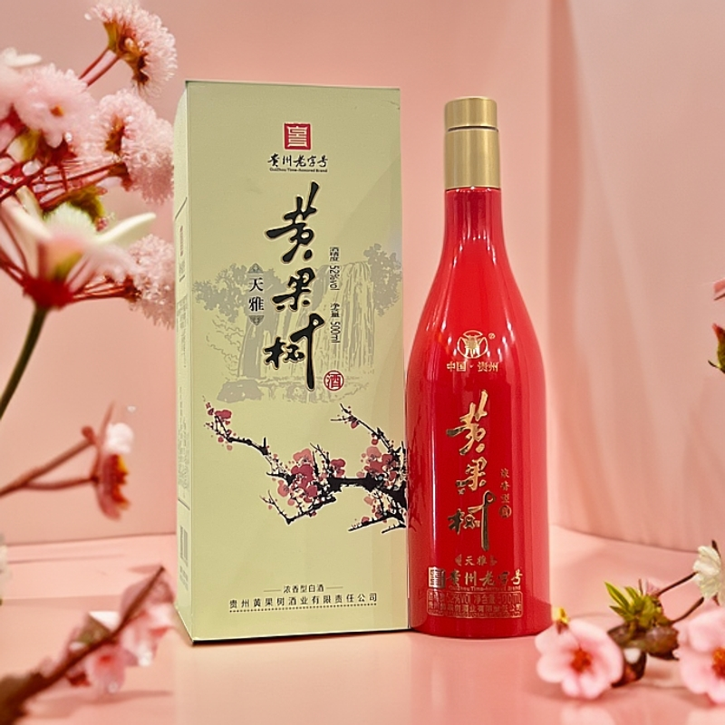 黄果树酒贵州黄果树酒业浓香型粮食白酒天雅52度500ml