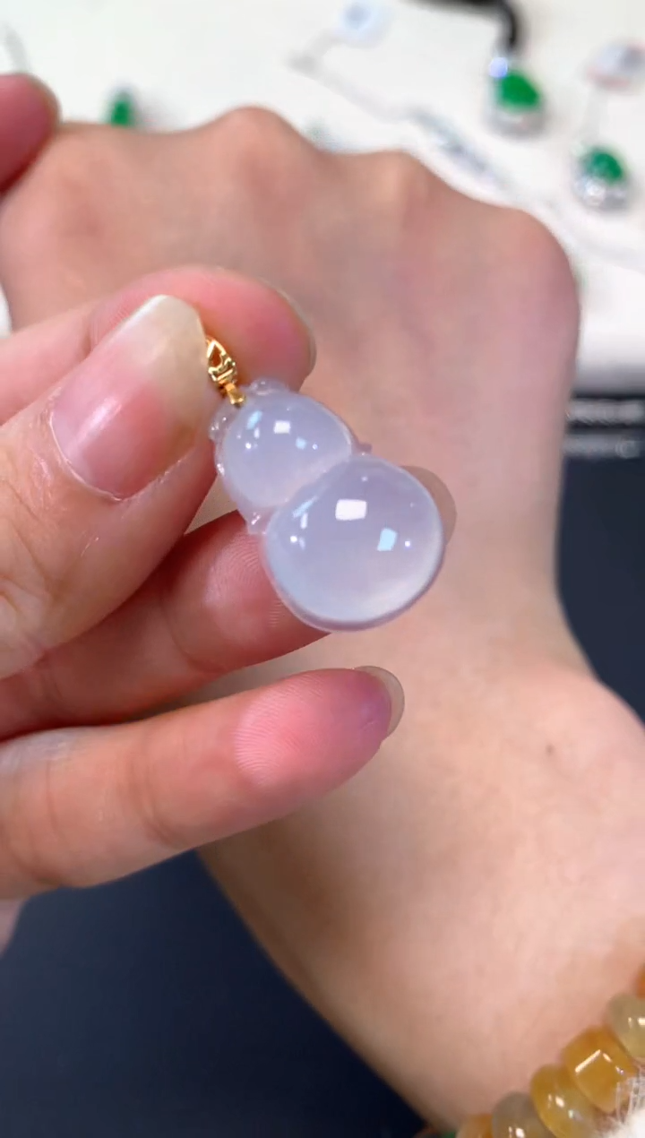 【闪购商品】翡翠吊坠(不含链)18K金镶嵌A112|680