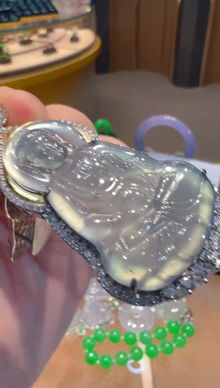 【闪购商品】翡翠吊坠(不含链)银S925镶嵌多样性发货一件