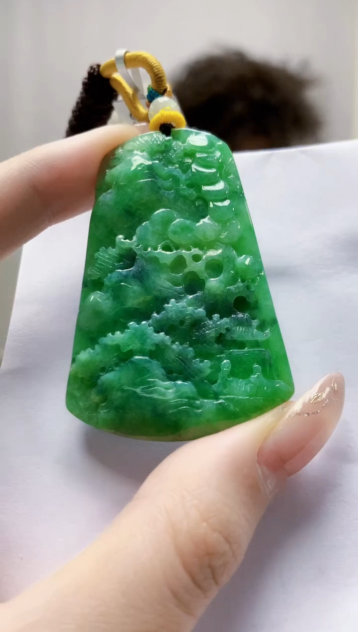未镶嵌定制翡翠4688jw-毛货挂件12