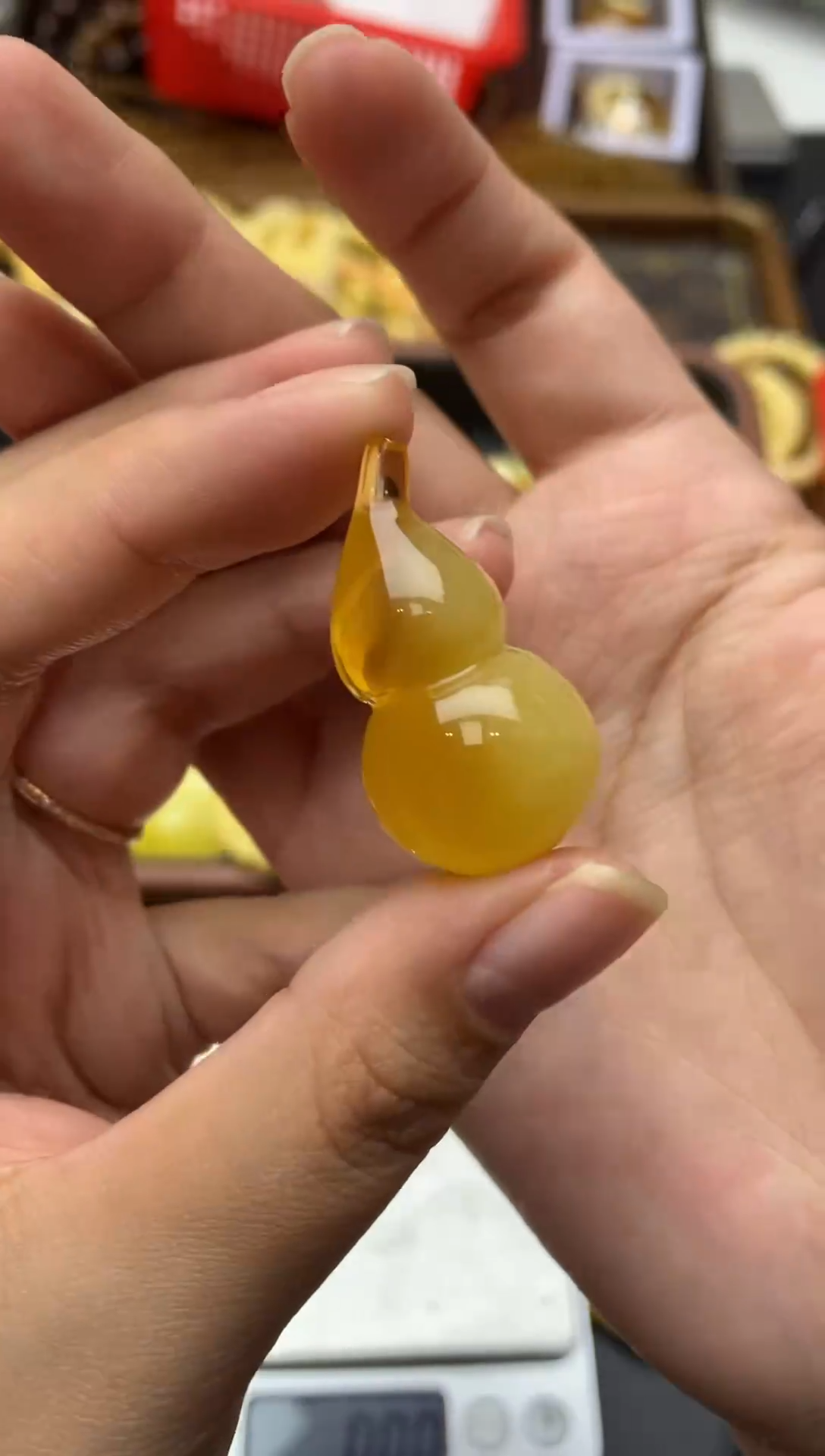 【闪购商品】琥珀珠宝奇石未镶嵌055琥珀蜜蜡花粉