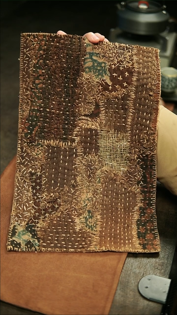 【闪购商品】麦小坤老布刺字茶席41*26