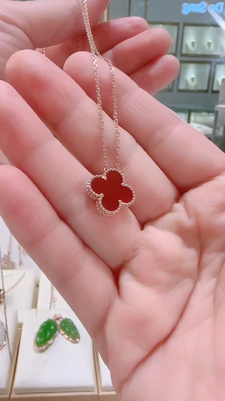 【闪购商品】玛瑙/玉髓套链18K金镶嵌套链