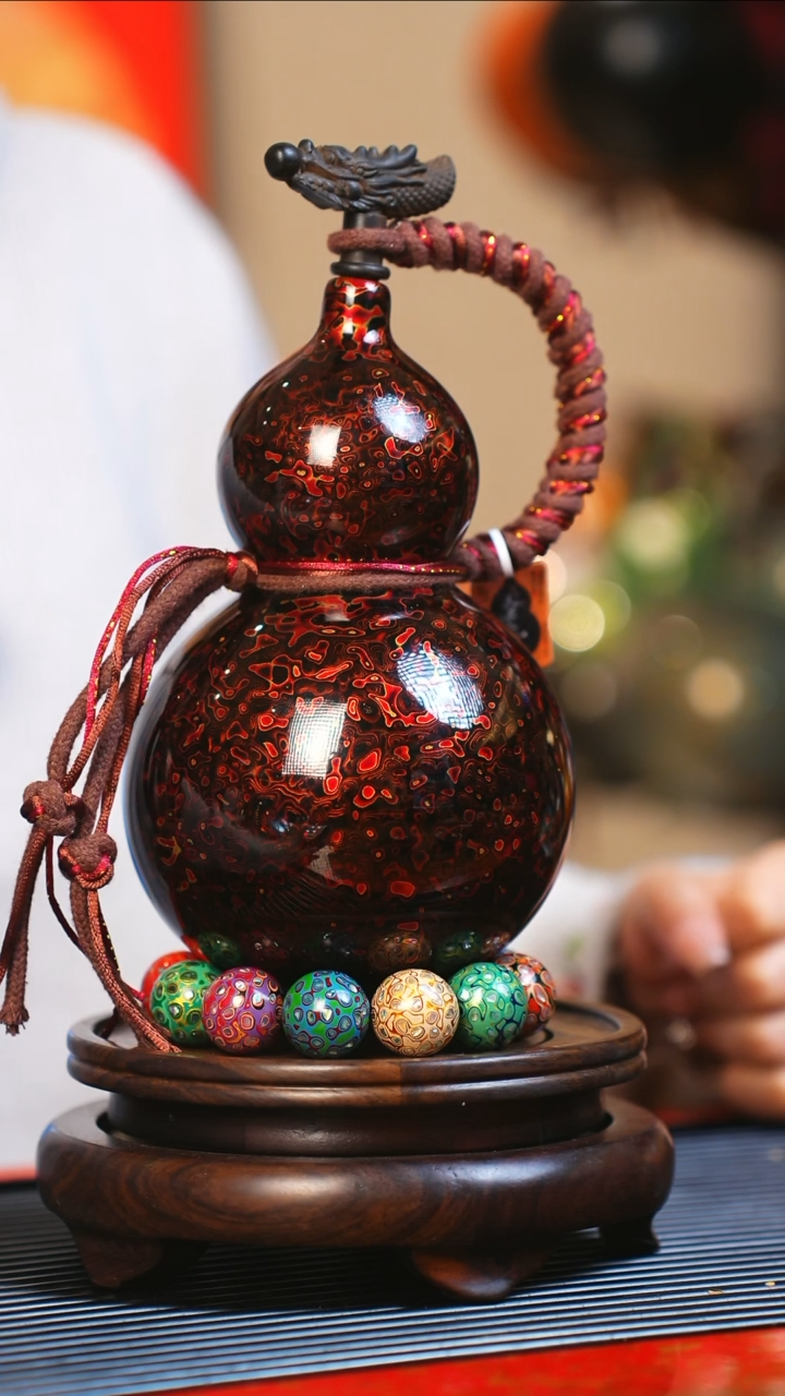 【闪购商品】JW126大师姐臻选非遗大漆酒葫芦