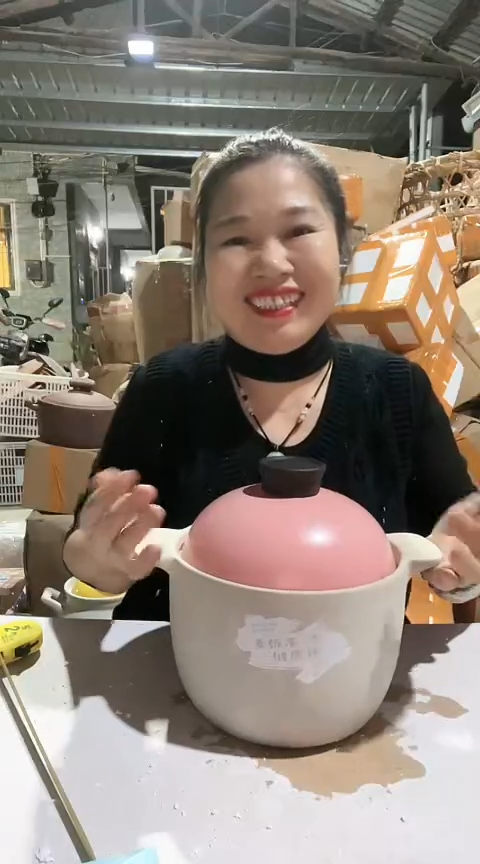 陶5655瑕疵麦饭石锅带盖