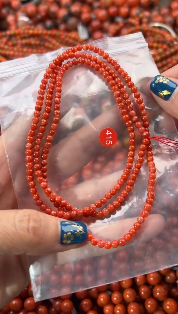 未镶嵌手串南红玛瑙3+