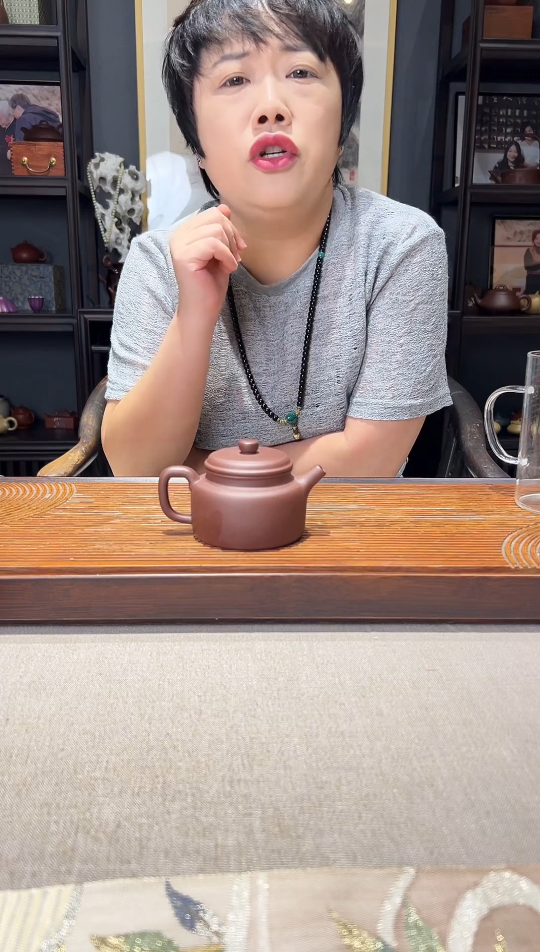 茶壶紫砂羊角山 紫泥 德钟