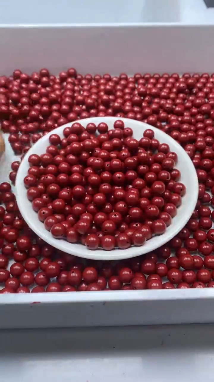 檀香木散珠W3002 花蕊夫人8MM*25颗