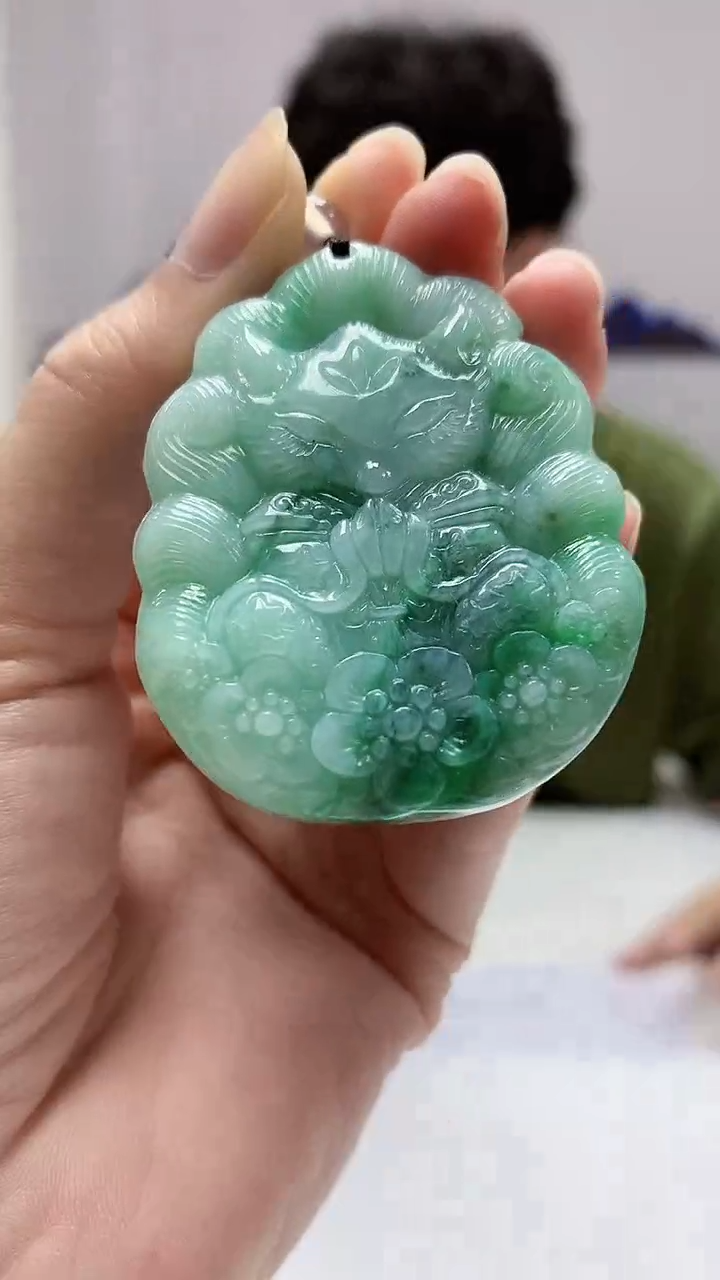 【闪购商品】翡翠颈饰未镶嵌4688zm-JJ挂件4