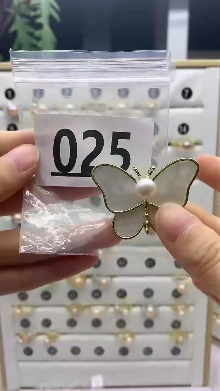 合金珠宝奇石淡水珍珠025