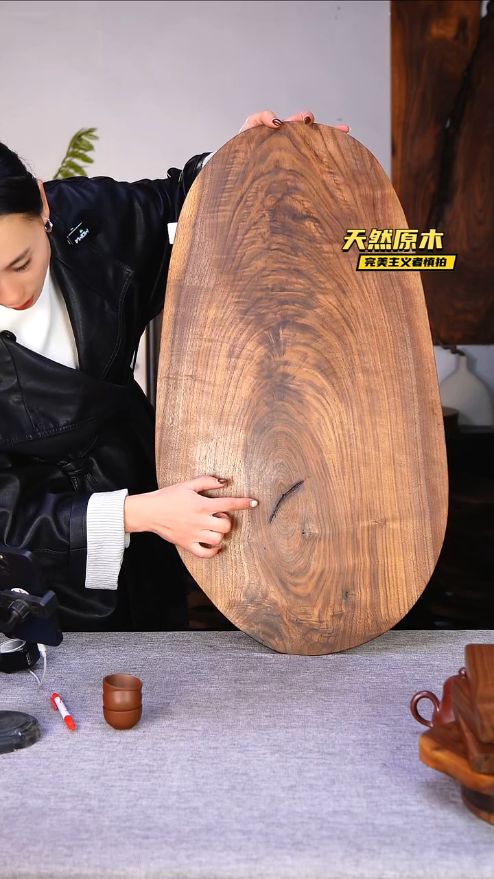 木北美黑胡桃原木.干裂疤结不属于商品质量问题完美主义者慎拍