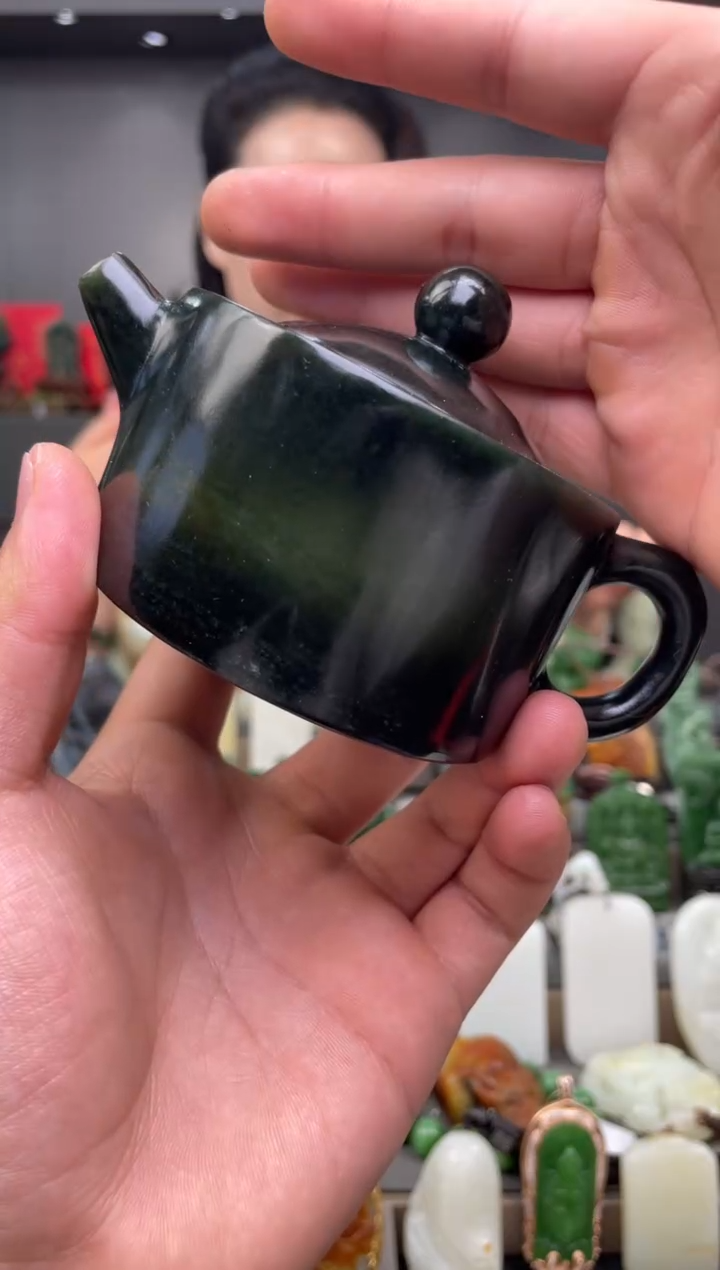 【闪购商品】和田玉未镶嵌茶壶茶壶3