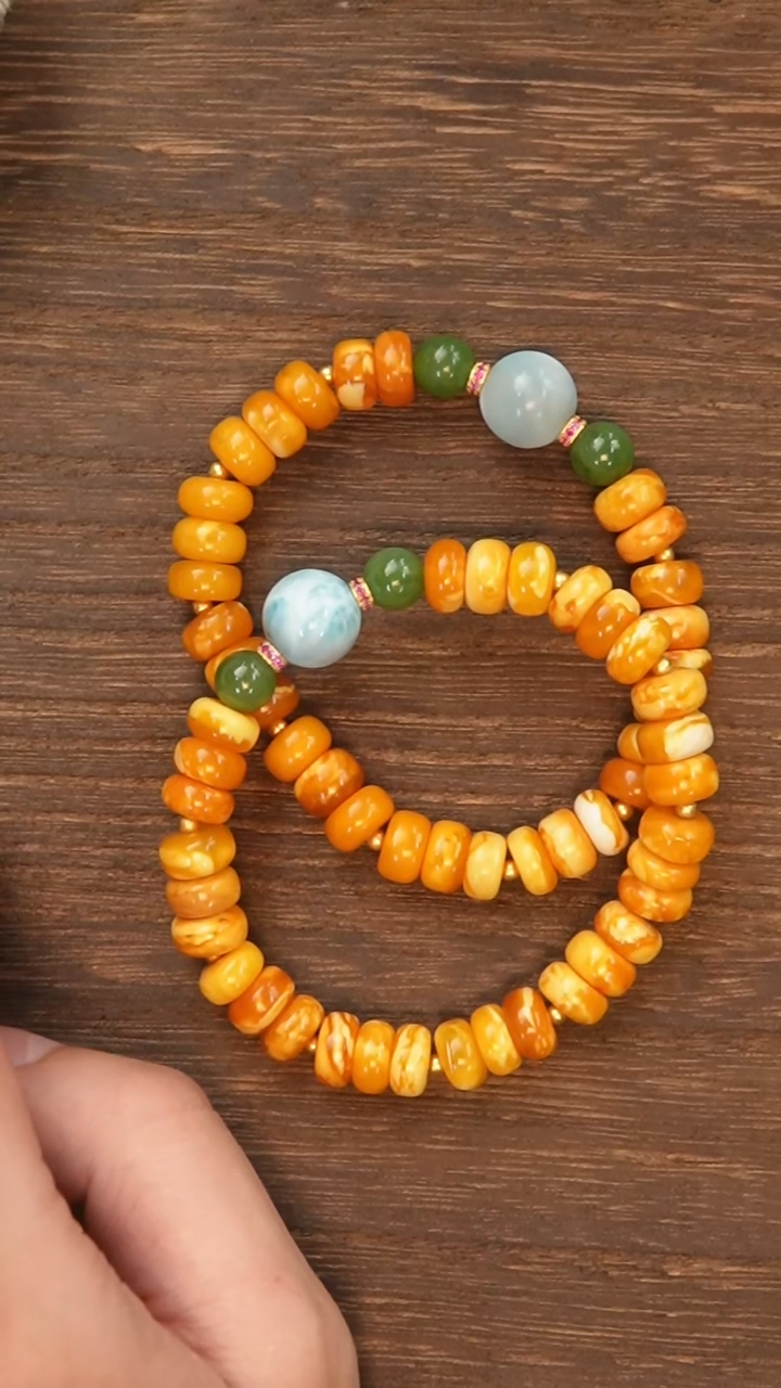 【闪购商品】蜜蜡手链未镶嵌蜜蜡手串多样性发其一