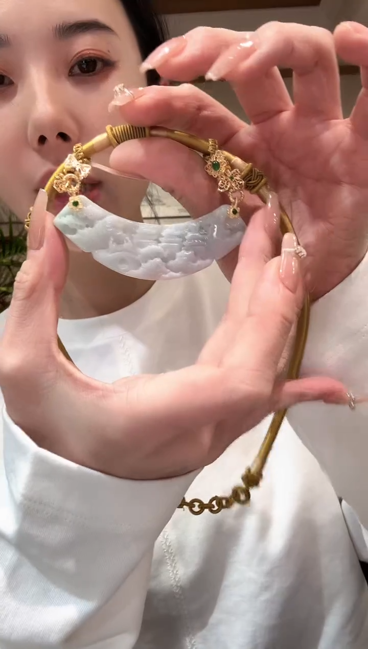 【闪购商品】翡翠颈饰未镶嵌国风