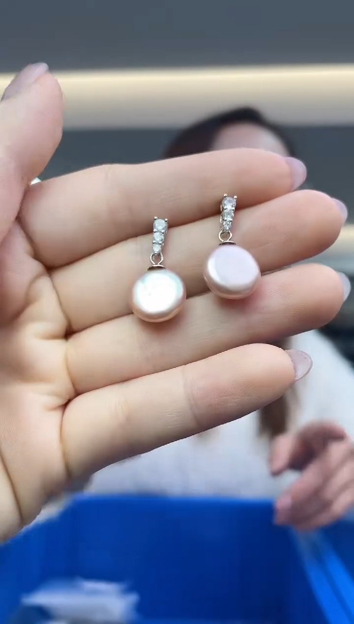 【闪购商品】淡水珍珠`银S925镶嵌（多样性发一件）