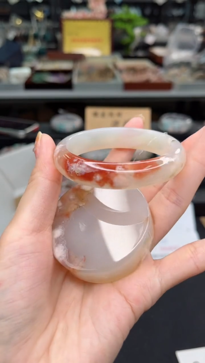 【闪购商品】石英质玉手镯未镶嵌53圈口（赠送镯心）626130