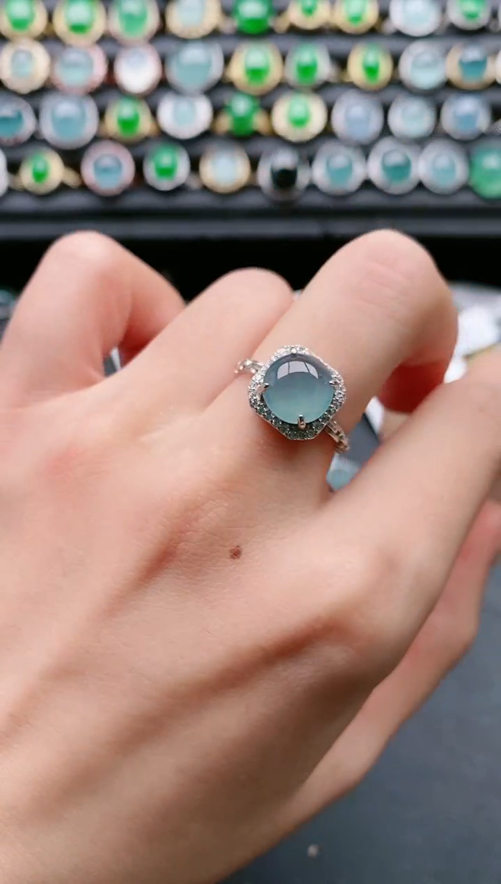 【闪购商品】翡翠戒指银S925镶嵌11111111