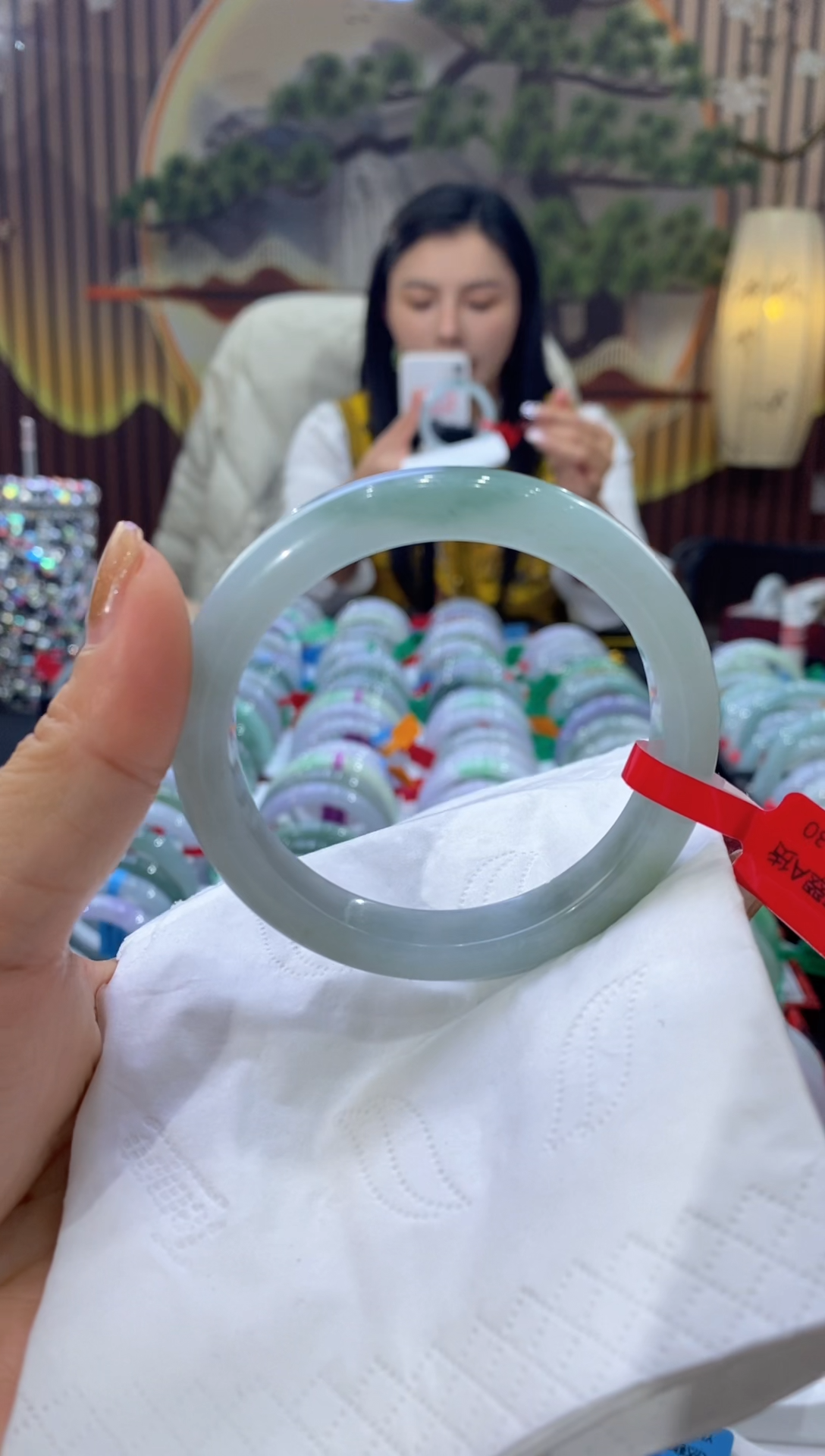 【闪购商品】翡翠手镯未镶嵌多人00491