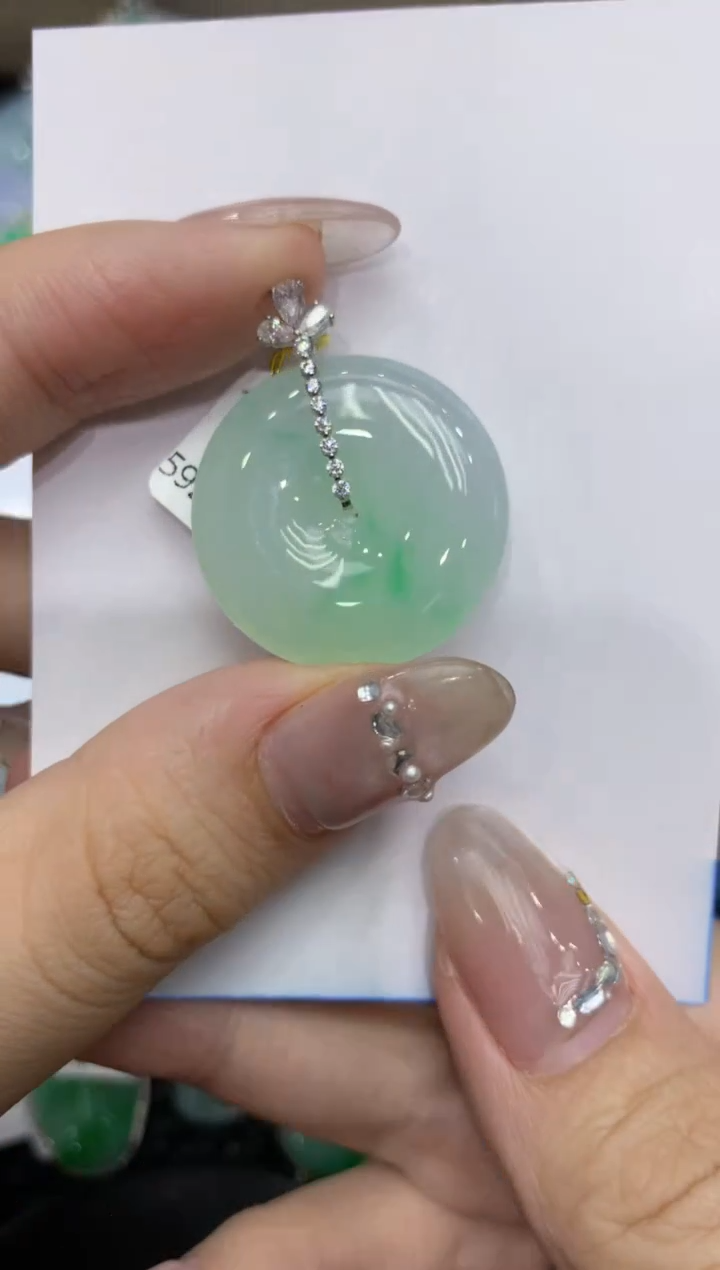 【闪购商品】翡翠颈饰18K金镶嵌222222222