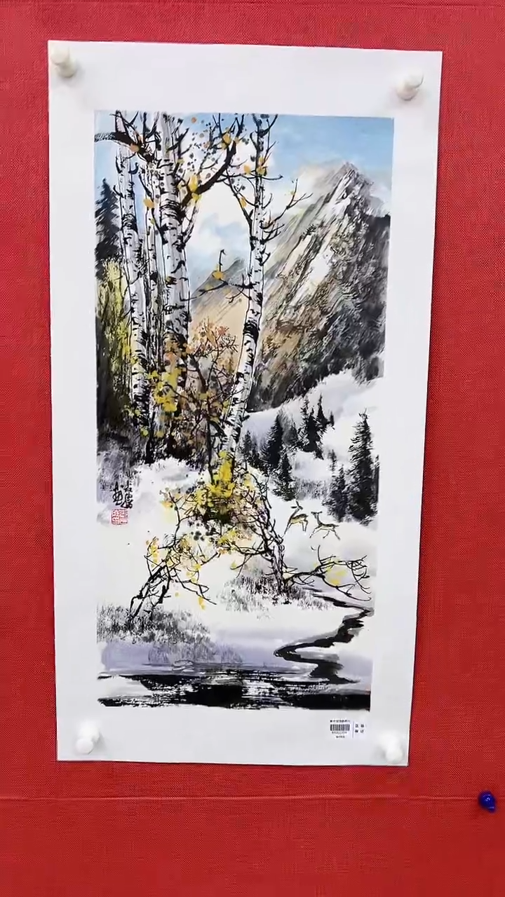 【闪购商品】绘画李长胜绘画2平尺白桦林