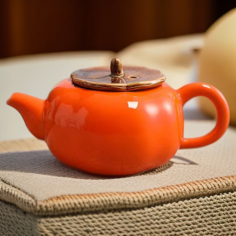 可爱柿子茶壶 3212