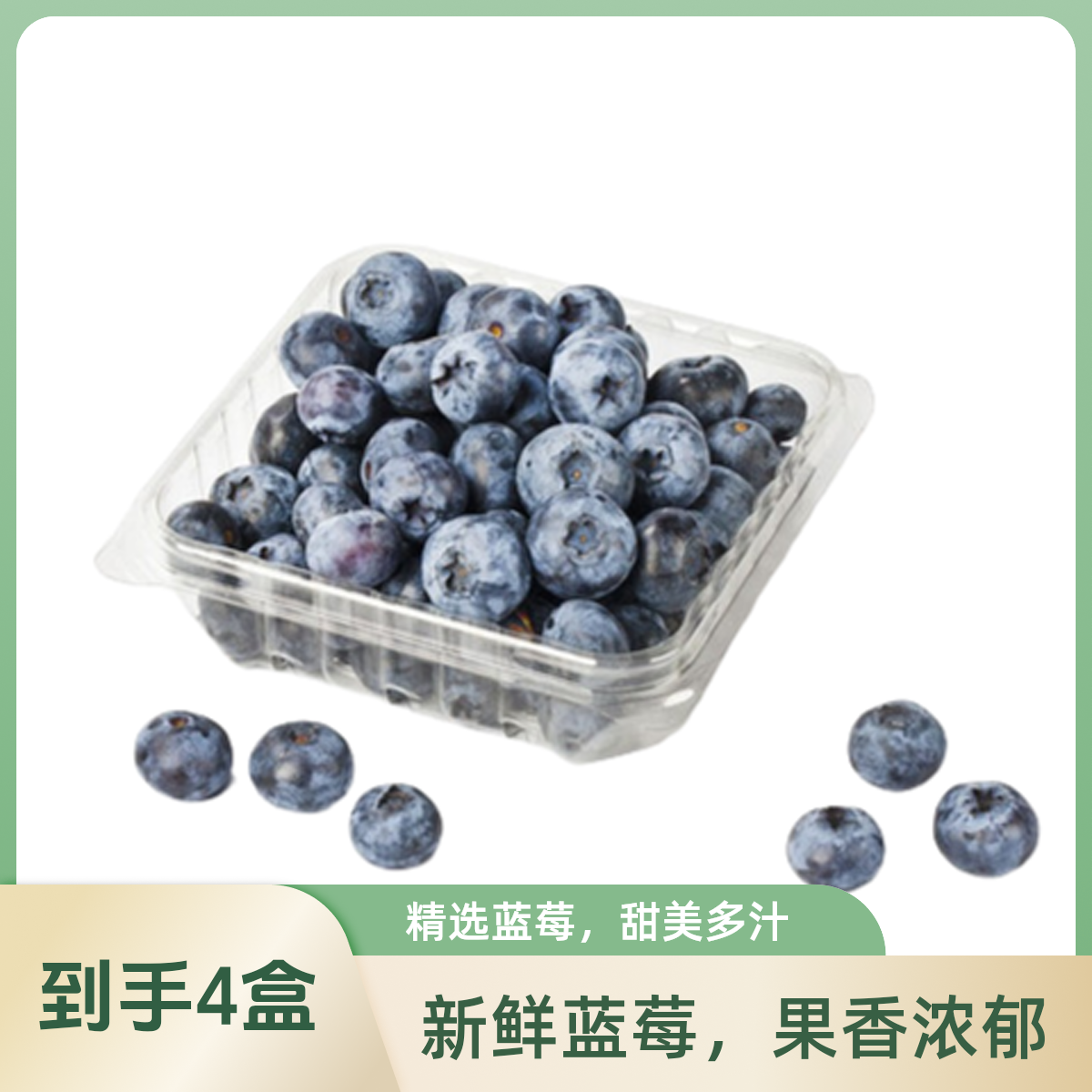 【4盒】国产蓝莓14mm+ 125g云南蓝莓云南省丽江市