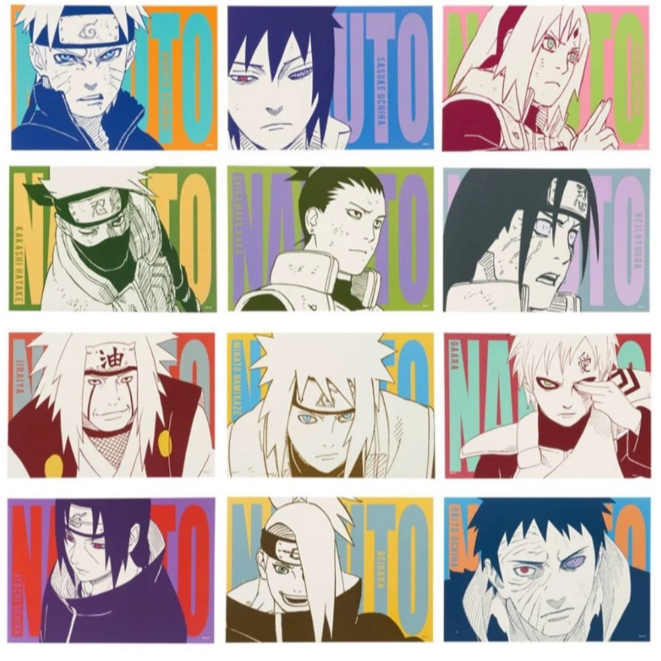 【代拆】NARUTO火影忍者 艺术风精美A5原画卡盲盒