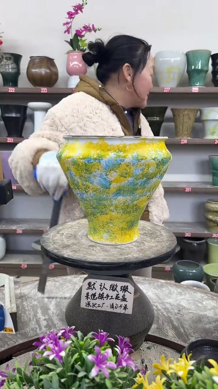 12-25-高22口21瑕-花盆