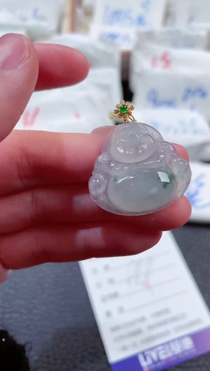 【闪购商品】翡翠颈饰18K金镶嵌00009347