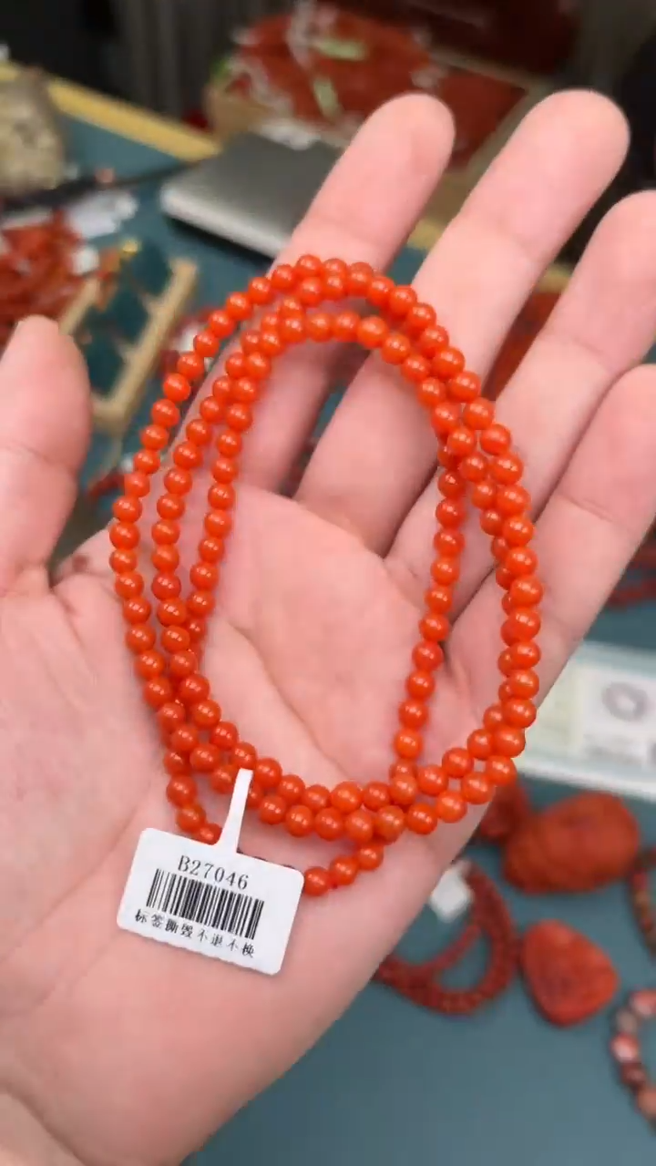 【闪购商品】南红玛瑙手串未镶嵌亮光阿东寨