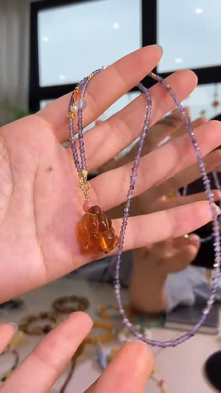 【闪购商品】琥珀颈饰未镶嵌天然琥珀蜜蜡