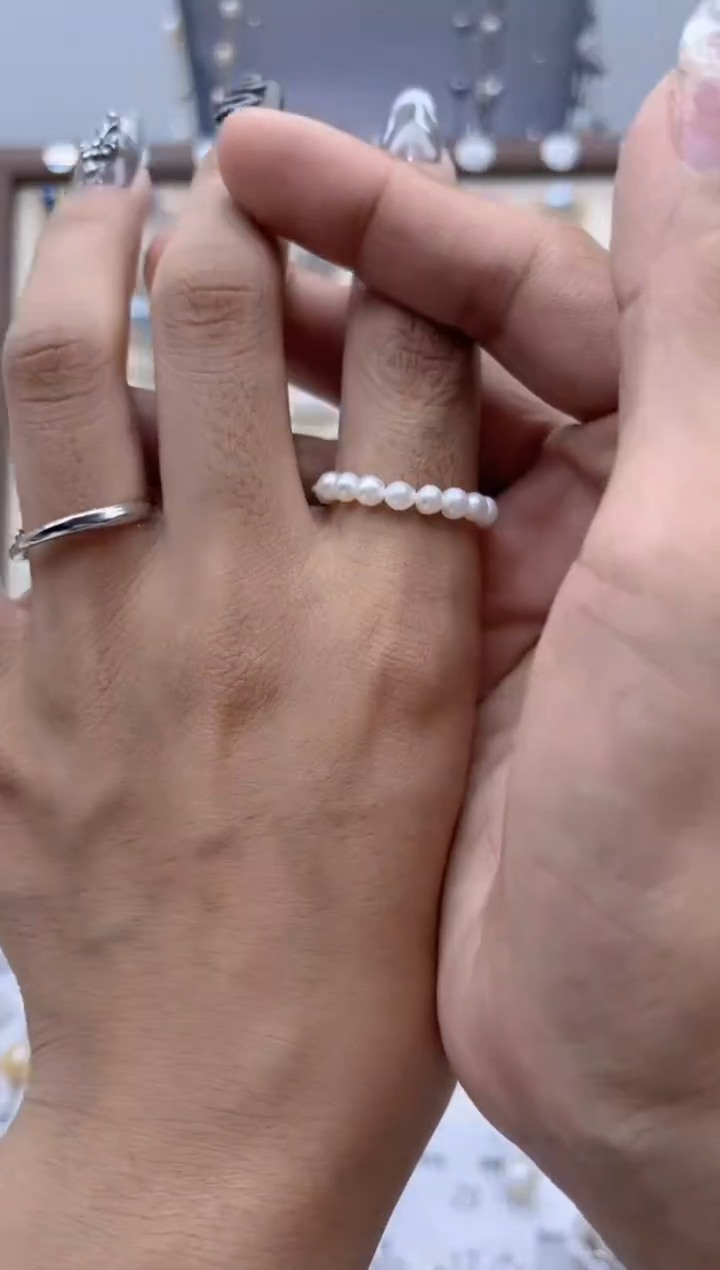 【闪购商品】淡水珍珠戒指合金28