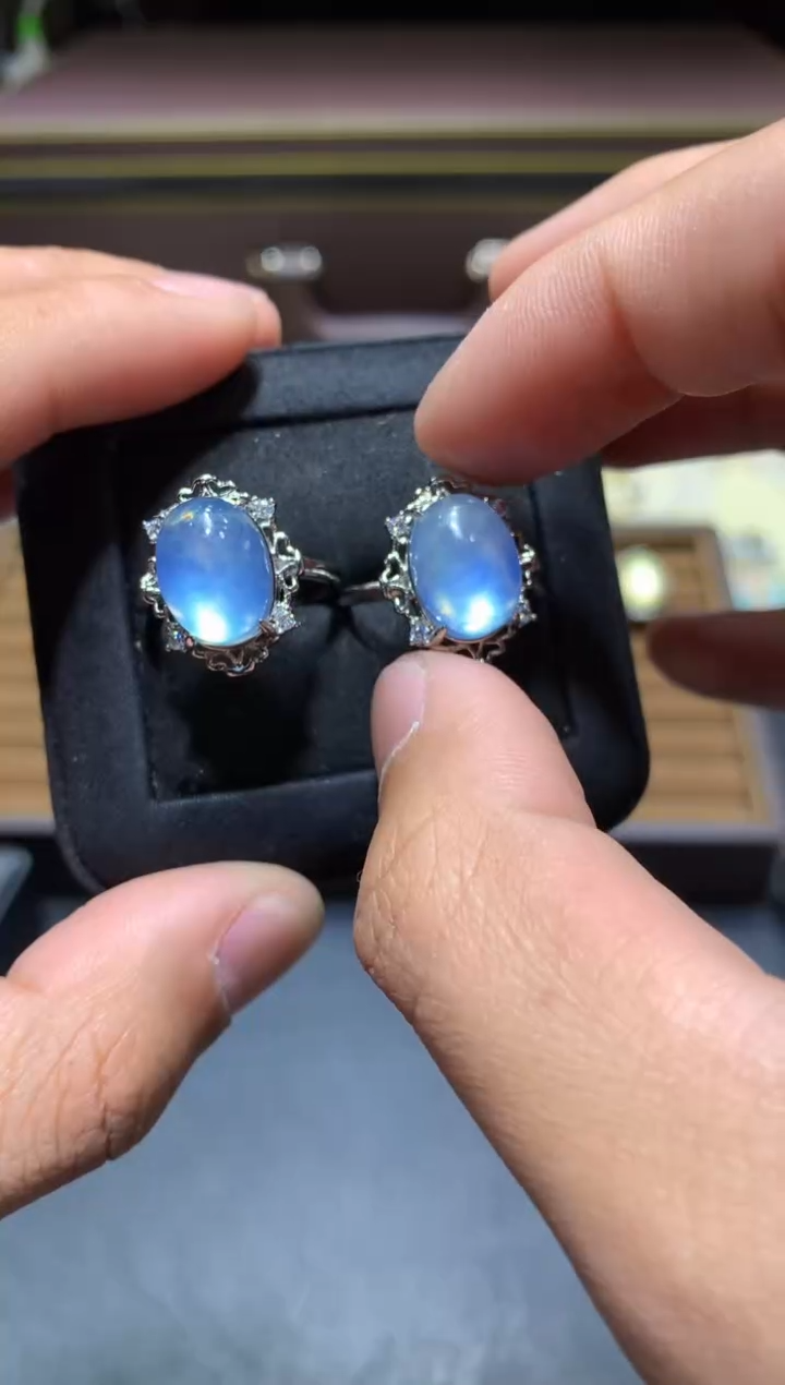 【闪购商品】海蓝宝石戒圈未镶嵌Y113【多样性发其一】