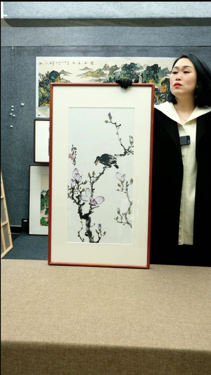 【闪购商品】国画52*92知非老师花鸟