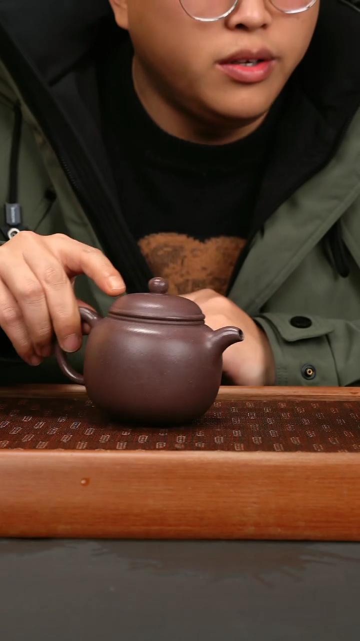 【闪购商品】紫砂茶壶lhb 满砂天青 匏尊