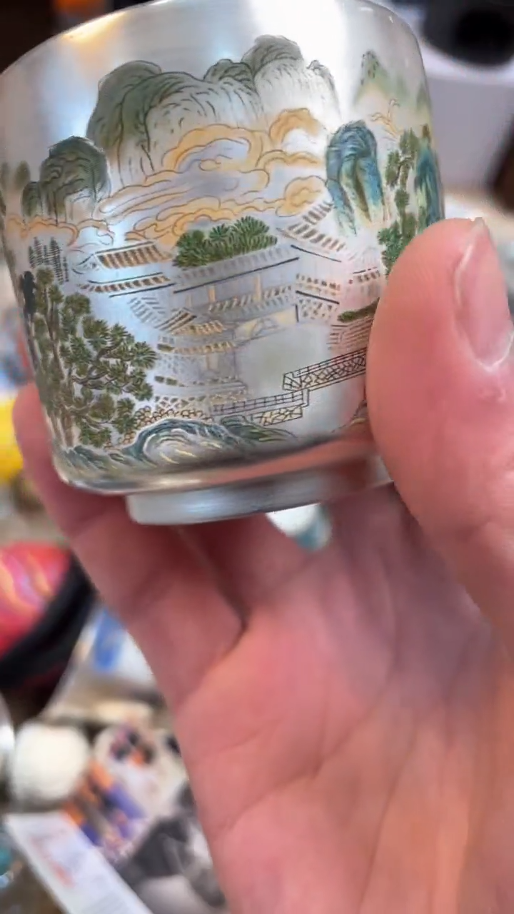 【闪购商品】瓷片@@@@@@@@@@@山水雅居主人杯