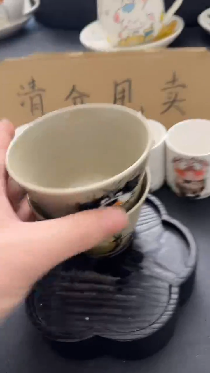 纯手工七**?纯手工绘制陶瓷杯