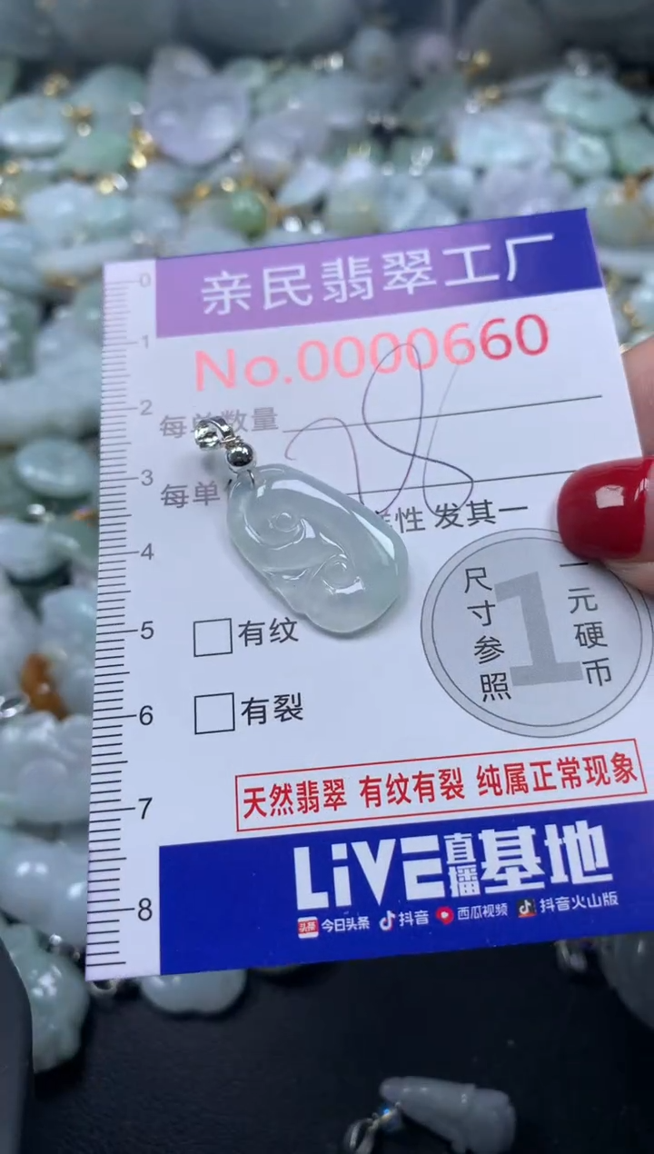 吊坠(不含链)未镶嵌翡翠660