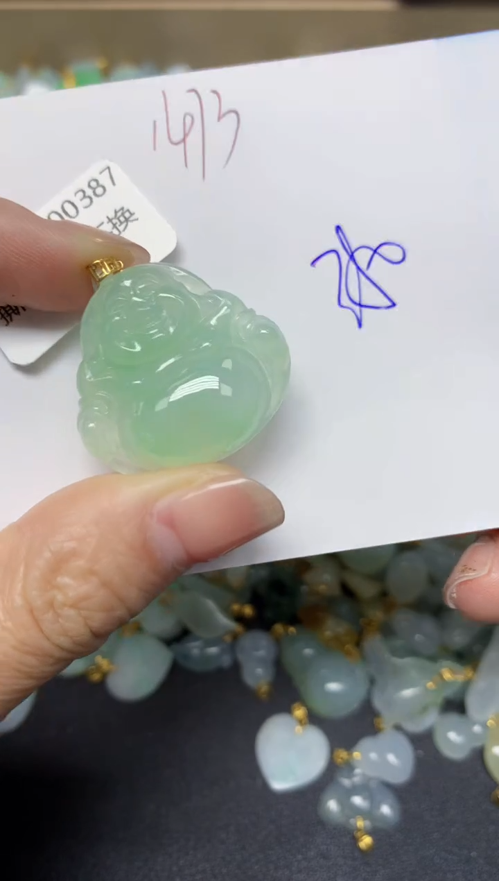 【闪购商品】翡翠颈饰18K金镶嵌 天然翡翠A货