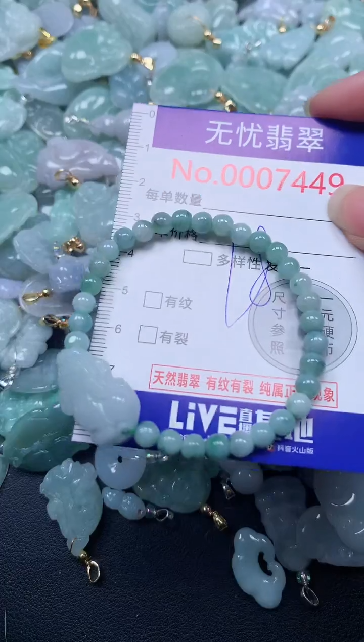 颈饰未镶嵌翡翠7449