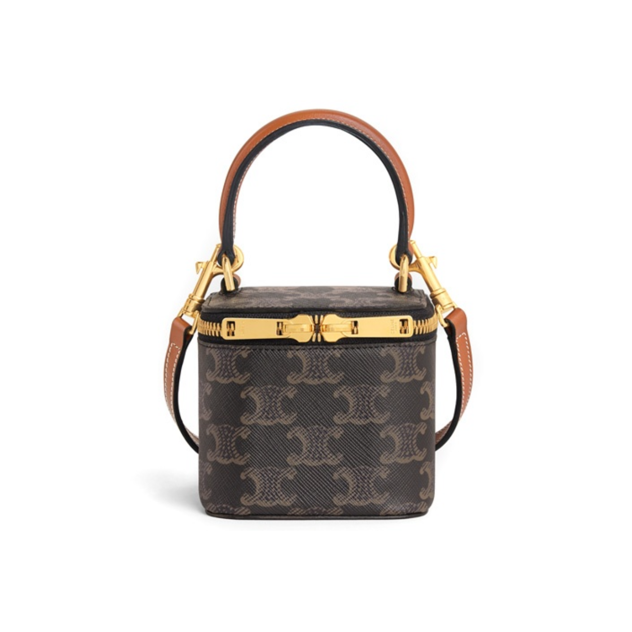 99新 Celine/思琳 老花盒子手提包