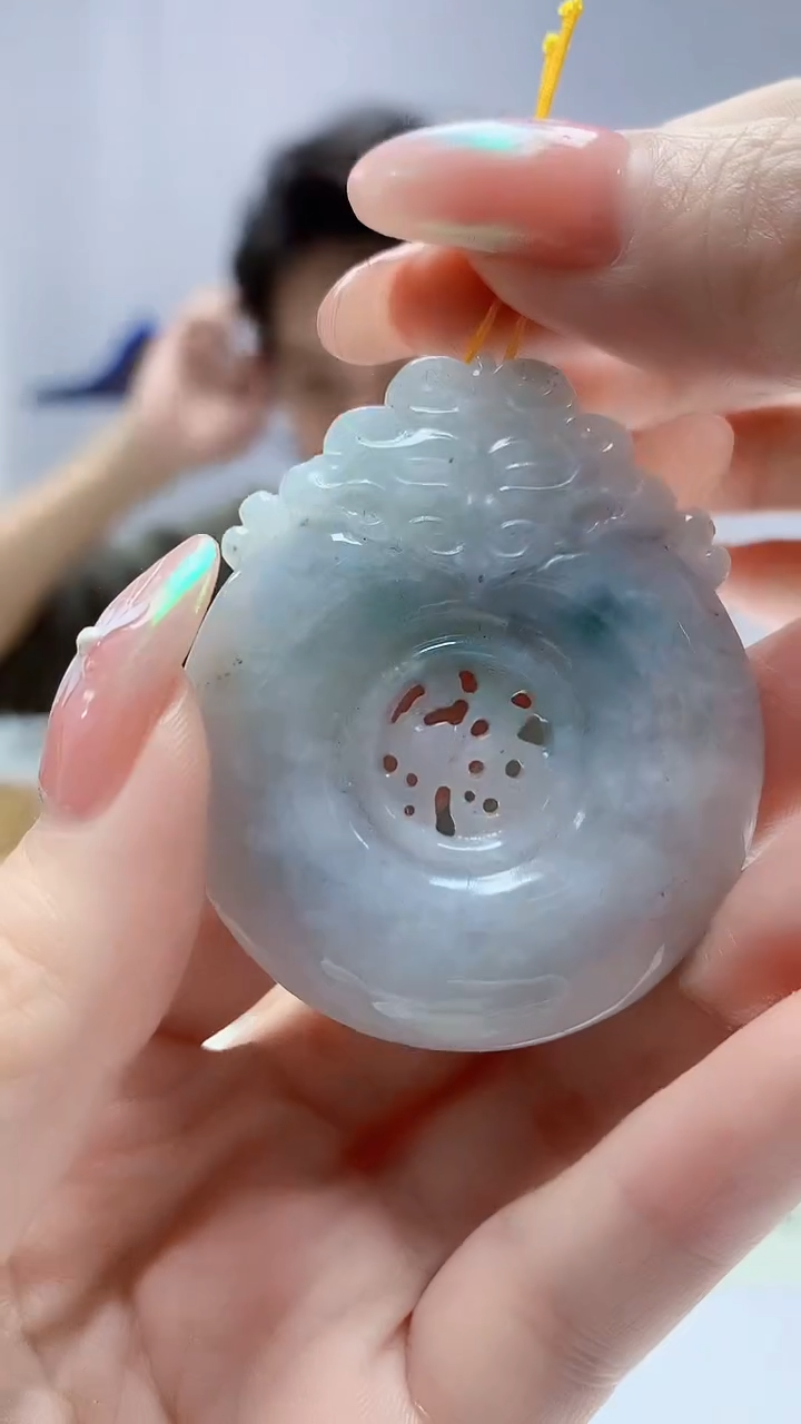 【闪购商品】定制翡翠未镶嵌1502DD-毛货挂件199