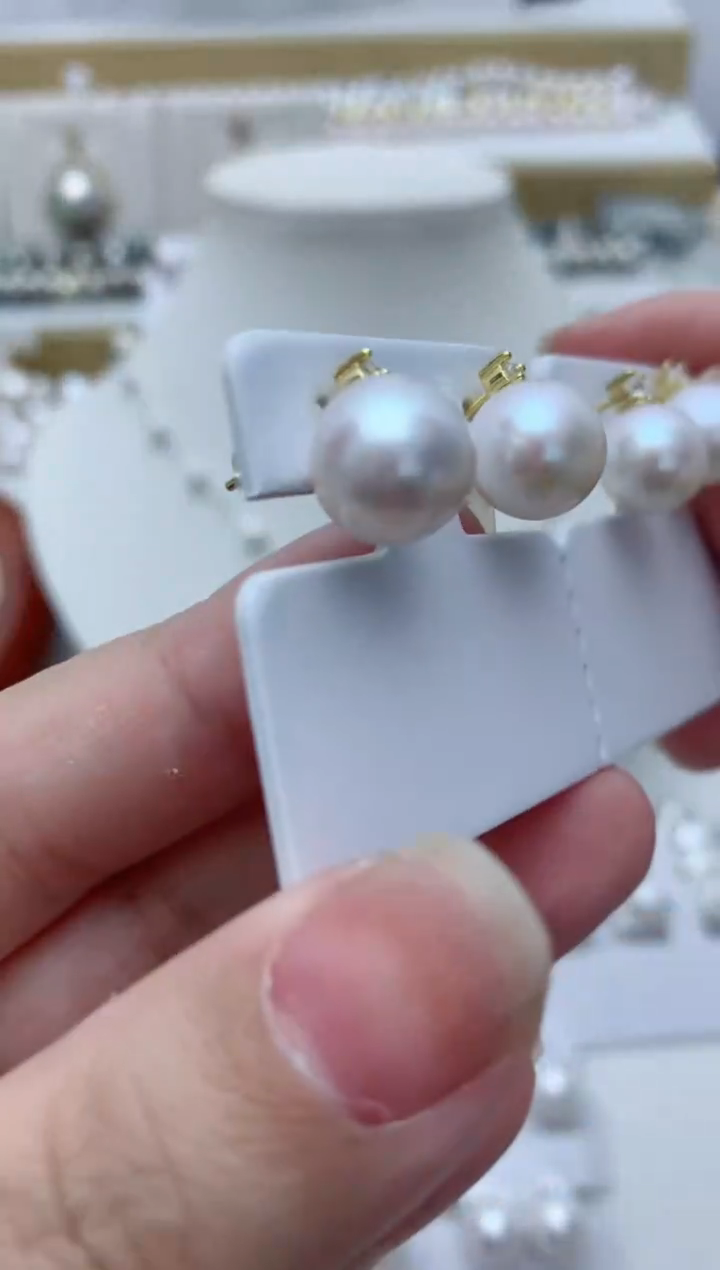 【闪购商品】淡水珍珠耳饰银S925镶嵌e6 多样性发其一