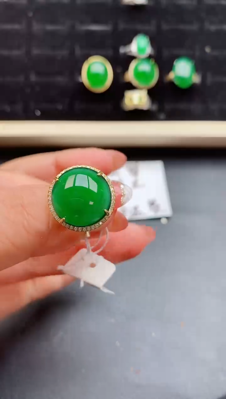 【闪购商品】翡翠戒指银S925镶嵌05800