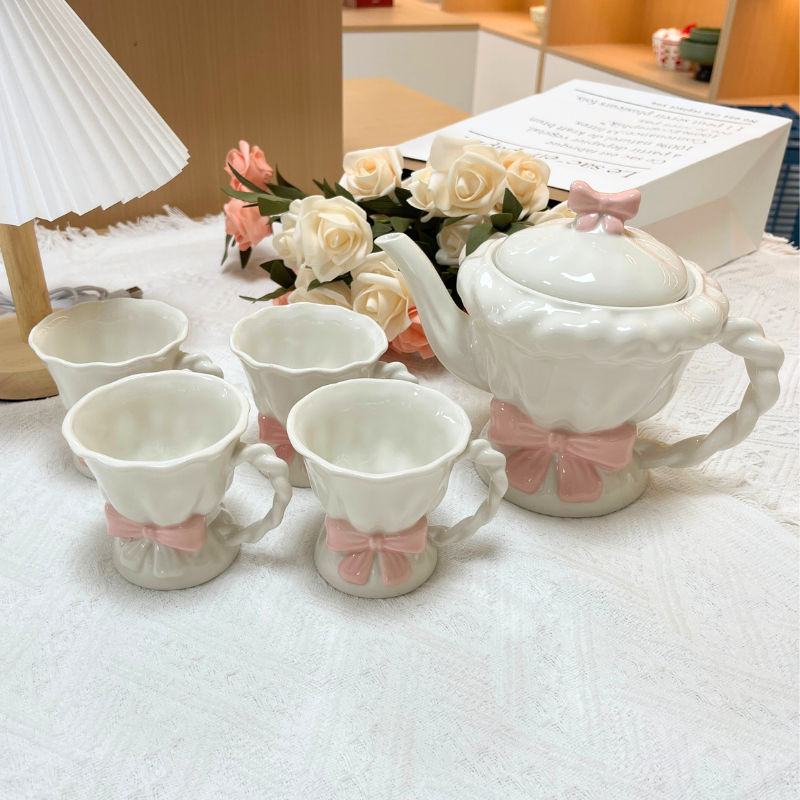 【大杭的家专属】咖啡水具套装软萌治愈系咖啡壶粉嫩少女心英式家用